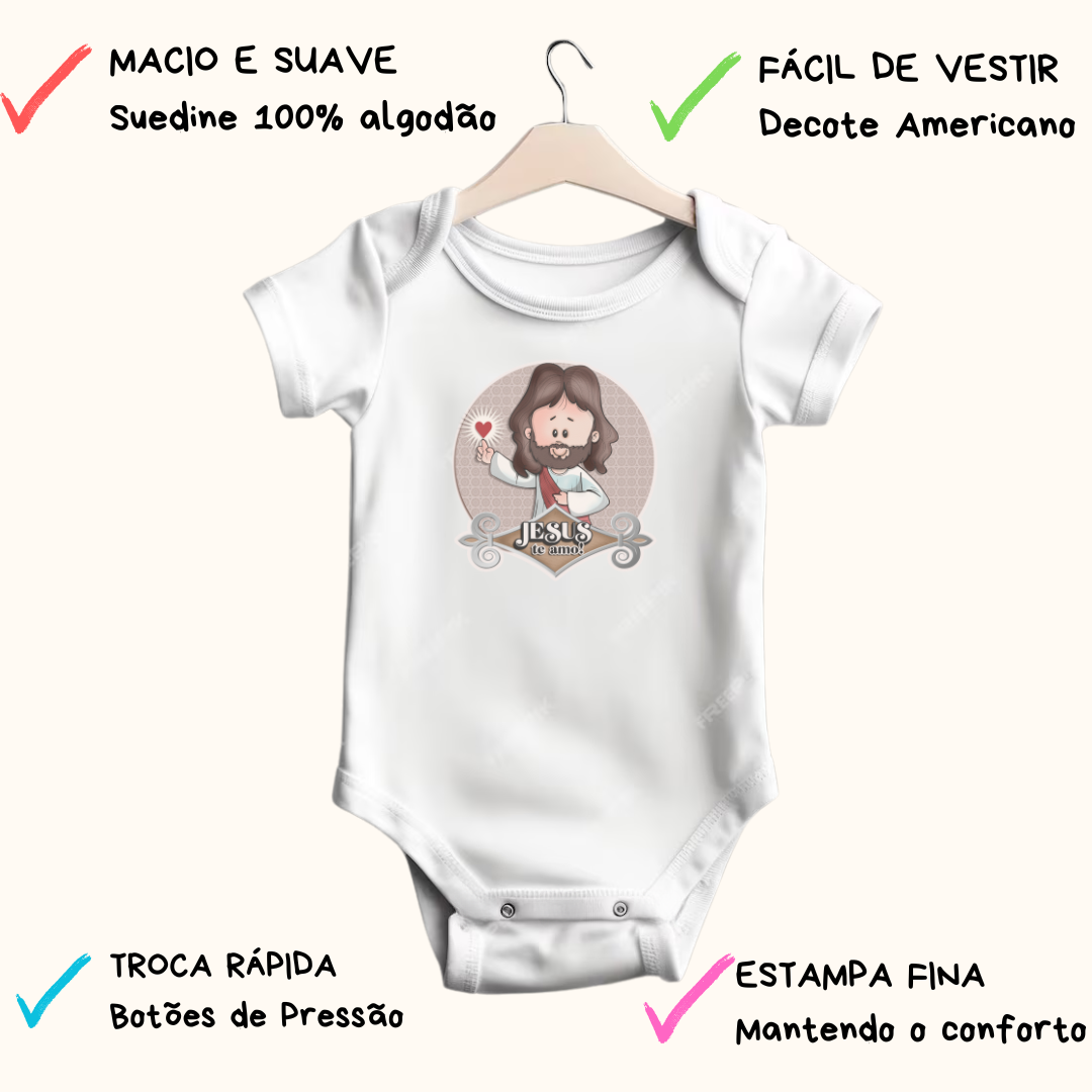 Body Macacão Jesus Eu te amo - Imagem 4