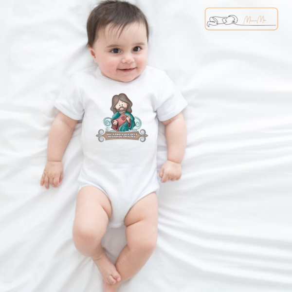 Body Bebê Macacão Sou a Prova de que Deus Ouve Orações - Imagem 2