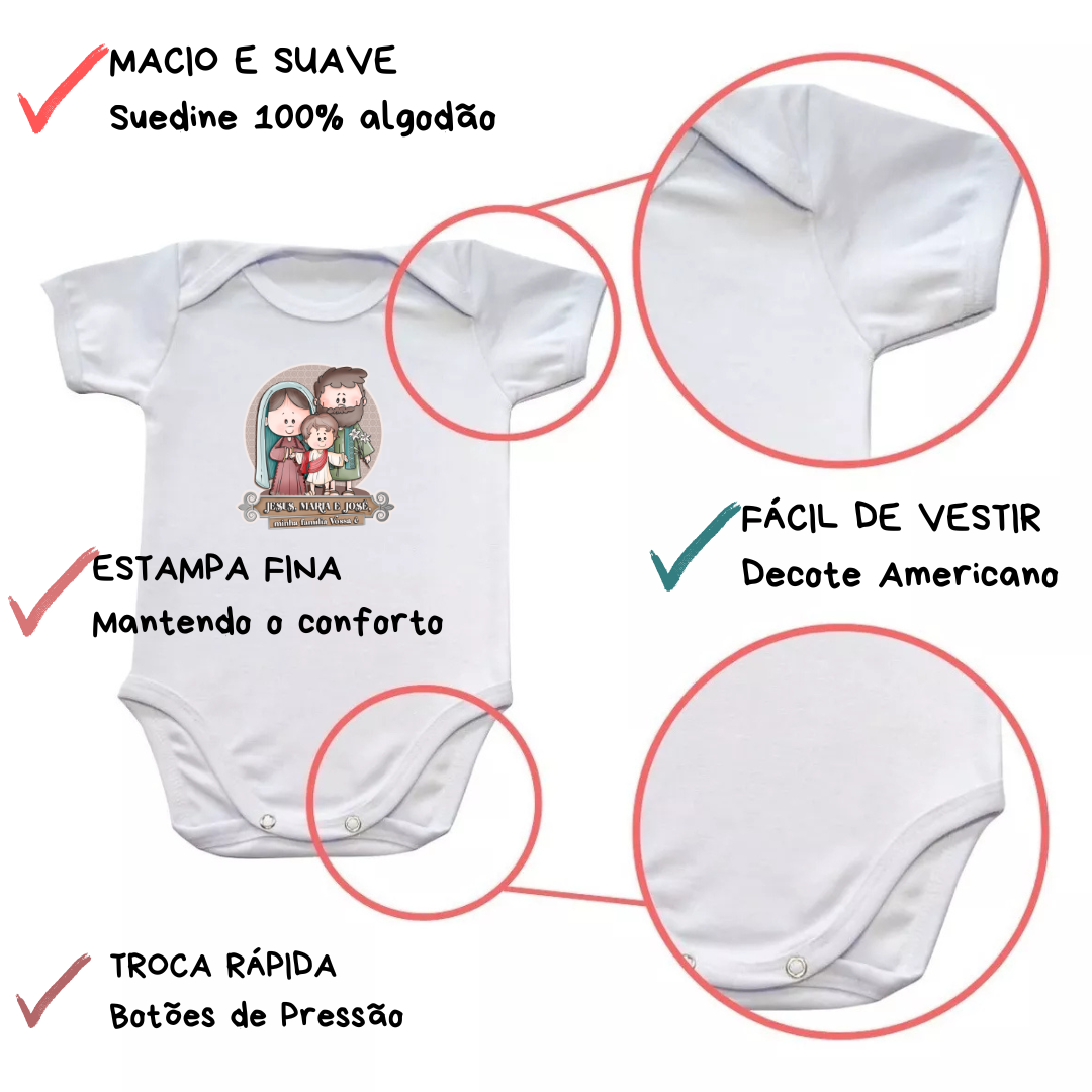 Body Macacão Jesus, Maria e José - Imagem 4
