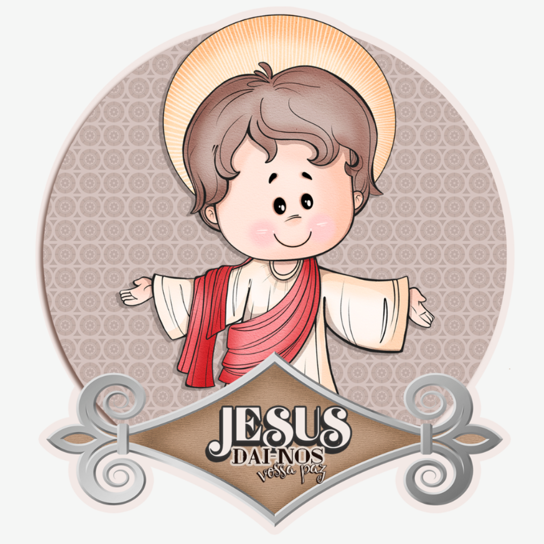 Body Macacão Bebe Jesus Dai-nos a Vossa Paz - Imagem 3