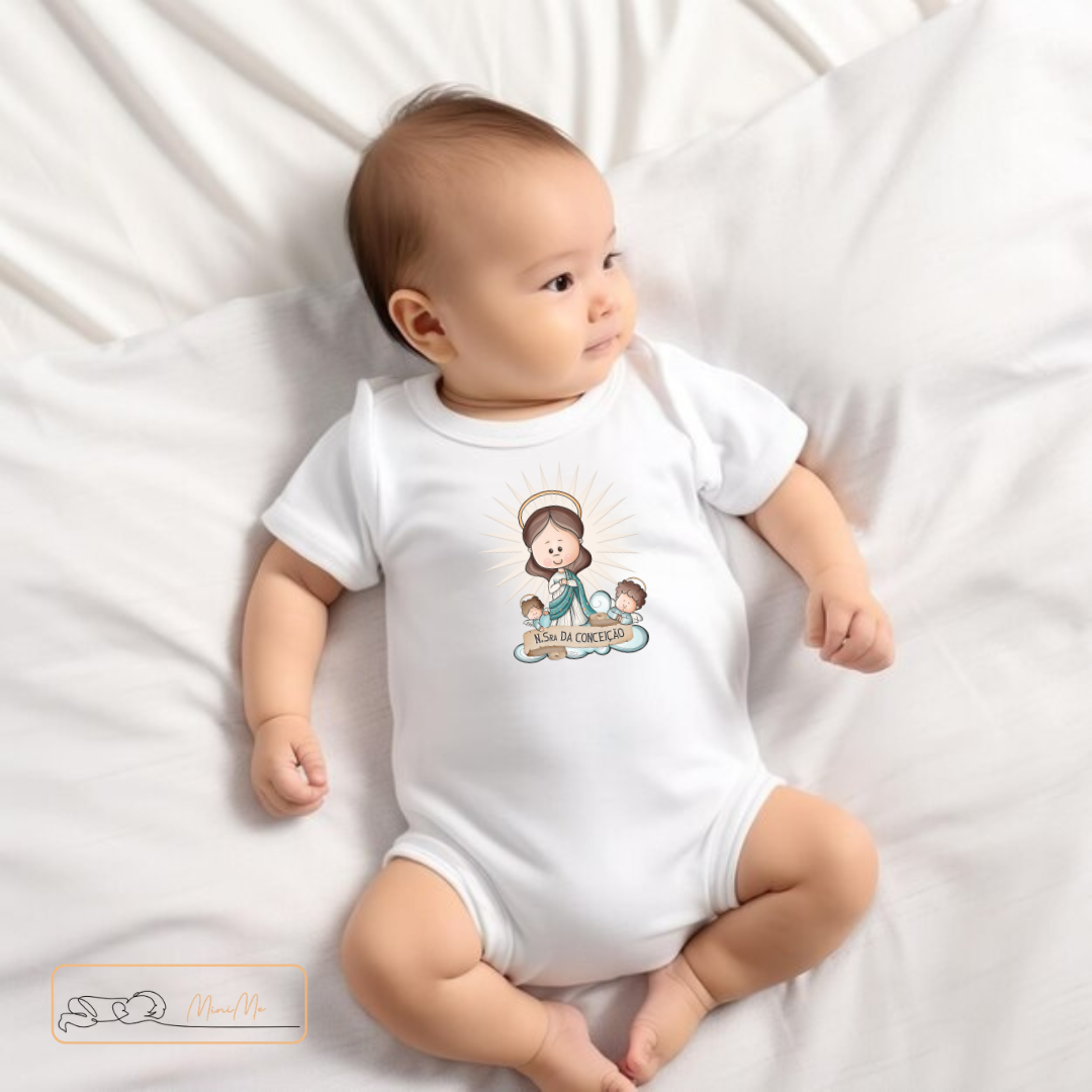 Body Macacão Bebe Nossa Senhora Da Conceição - Imagem 2