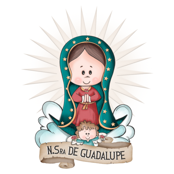 Body Macacão Bebe Religioso N S Guadalupe - Imagem 3