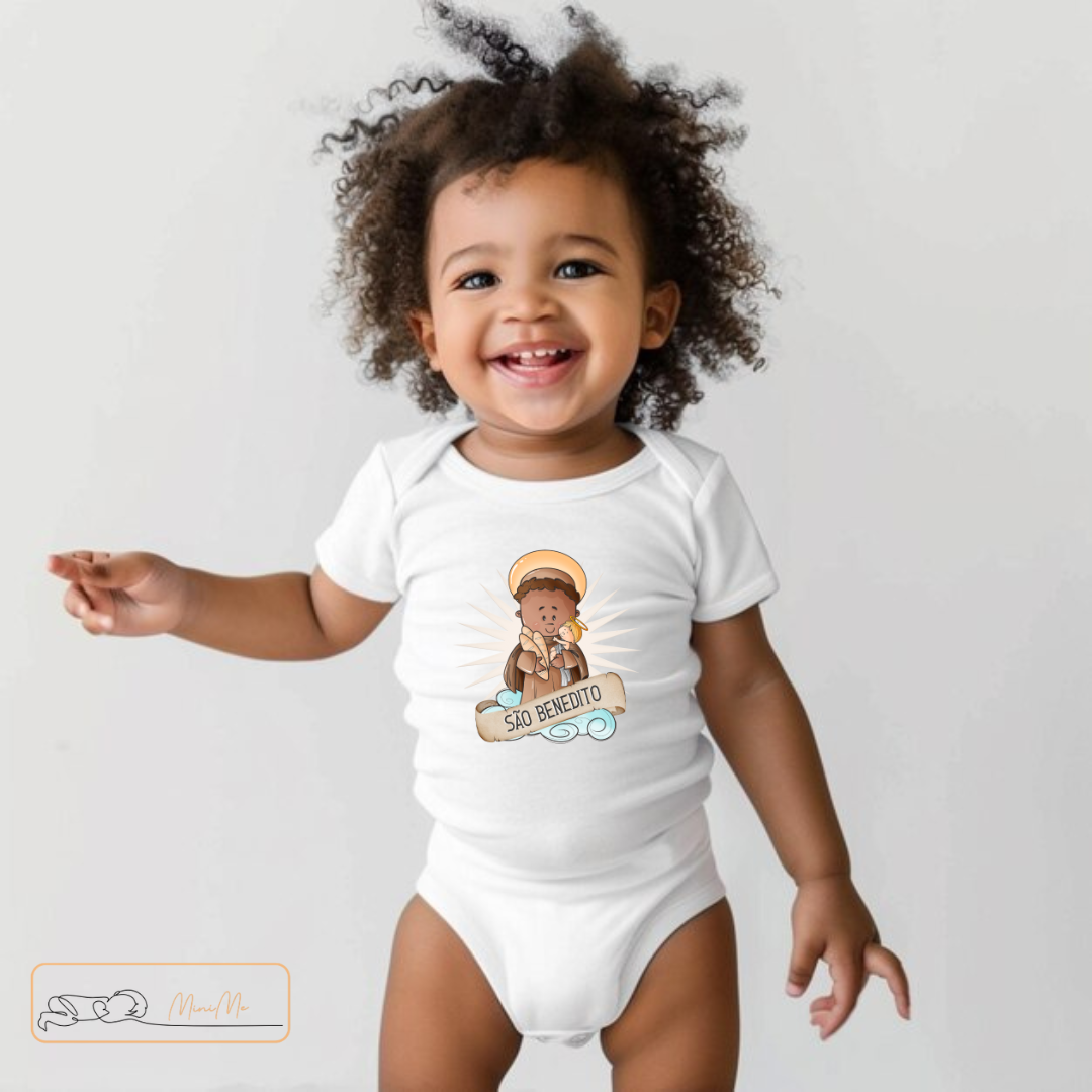 Body Macacão Bebe Unissex São Benedito - Imagem 2