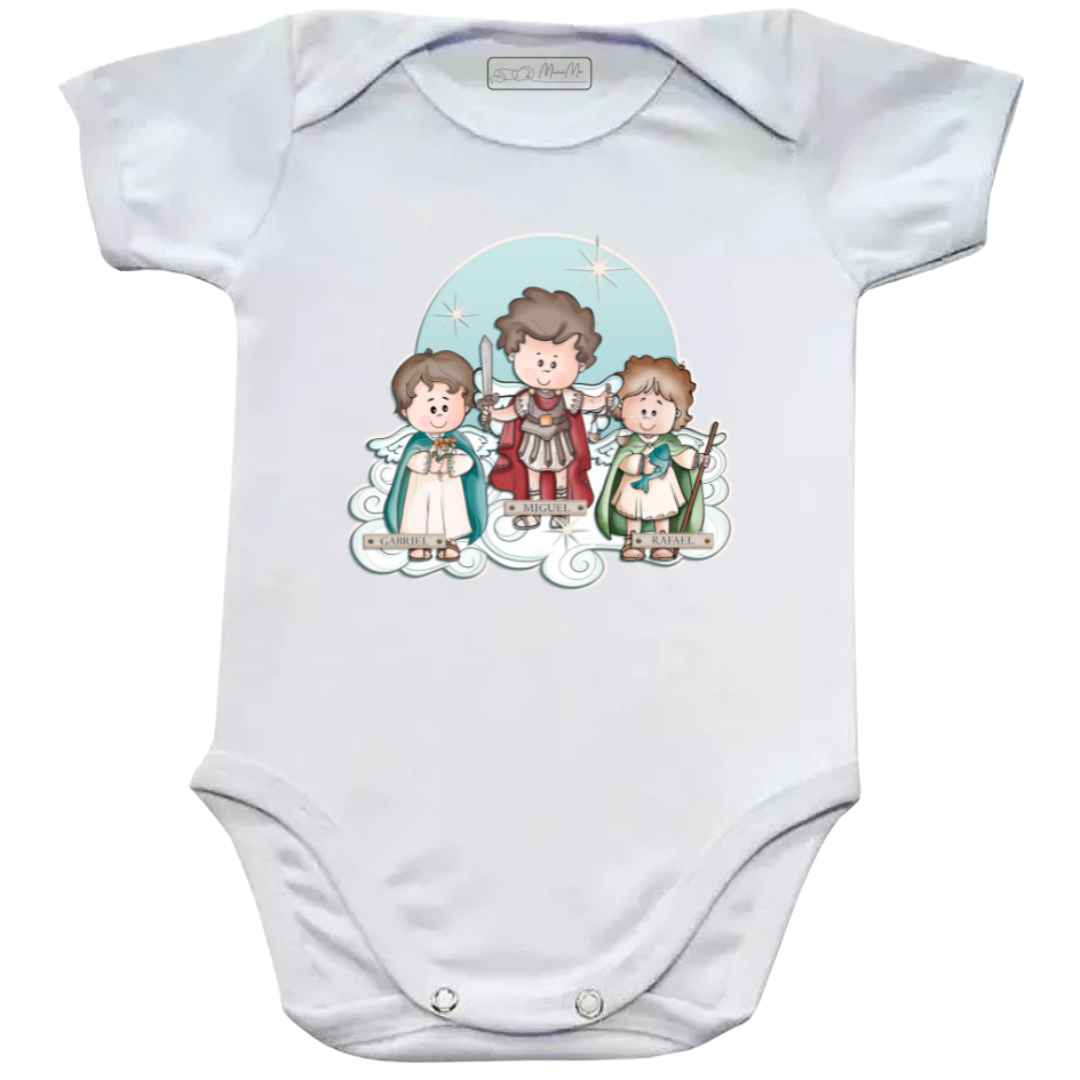 Roupa De Bebe Body Macacão Miguel, Rafael E Gabriel - Imagem 3